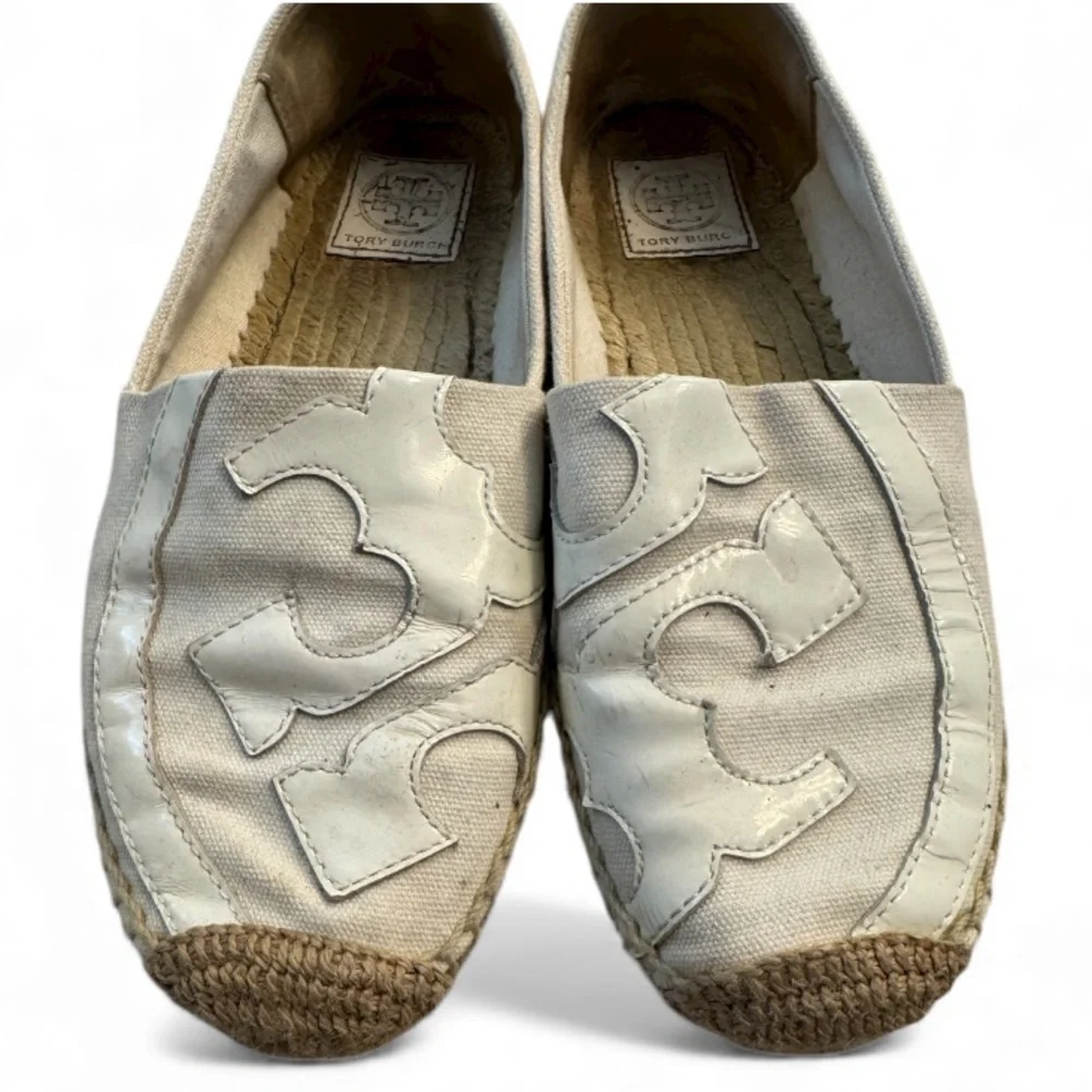 Tory Burch Beige Espadrille Slip-Ons